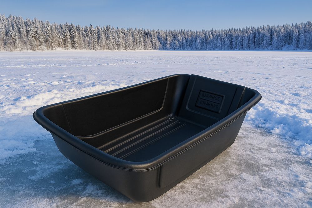 Сани рыболовные Grouper, С4. Длина 1000 ширина 530 высота бортов230