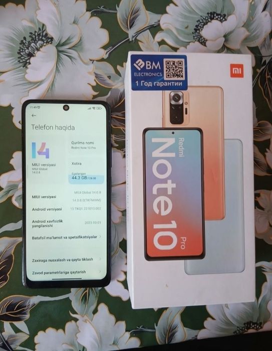 eng arzon) Redmi note 10 pro