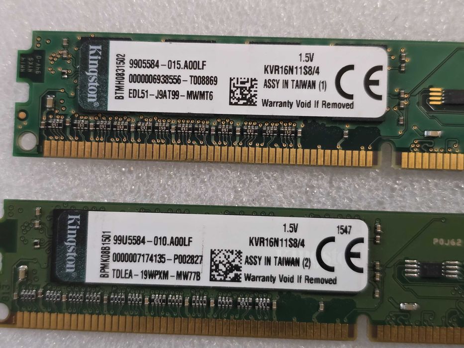 Memorie RAM Kingston ValueRAM 4GB DDR3 1600MHz KVR16N11S8/4