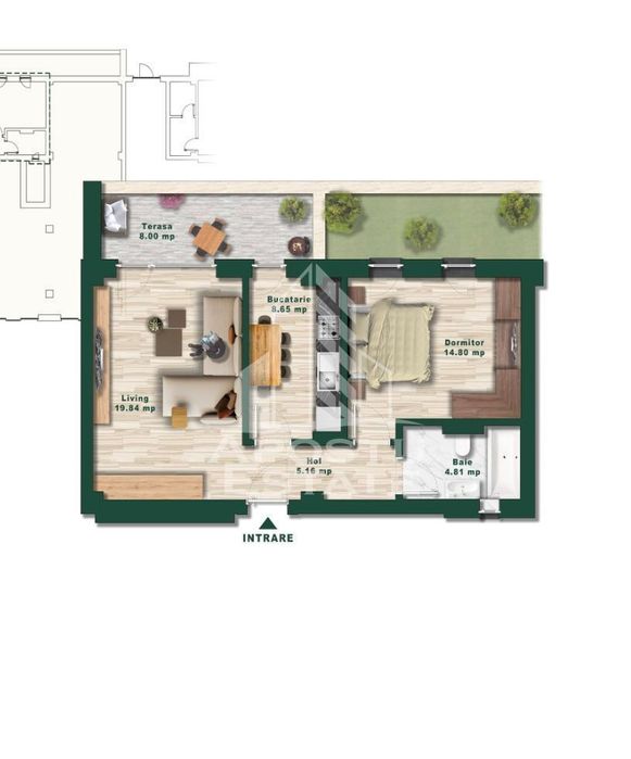 Apartament cu 2 camere de vanzare, Zona Torontalului — fotografia 3
