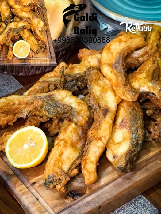 Xorazm baliq qovurilgan baliq Харезмская рыба жаренная рыба