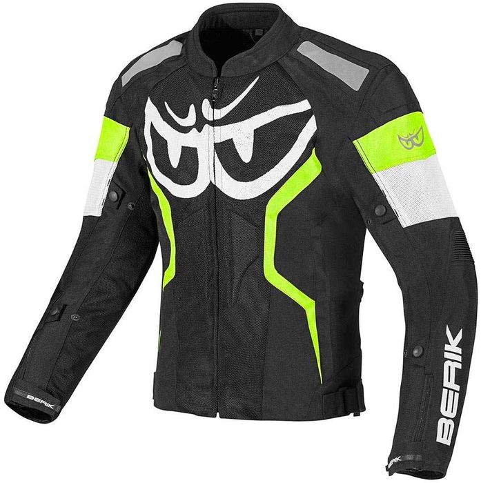 Лятно Текстилно яке Berik Imola Black/White/Yellow Размер 54/XL