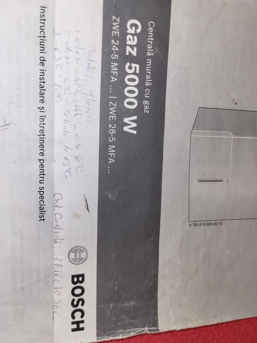 Vana/supapa gaz  28 kw Gaz 5000 ZWE 28-5 MFA, ZWE 24-5 MFA