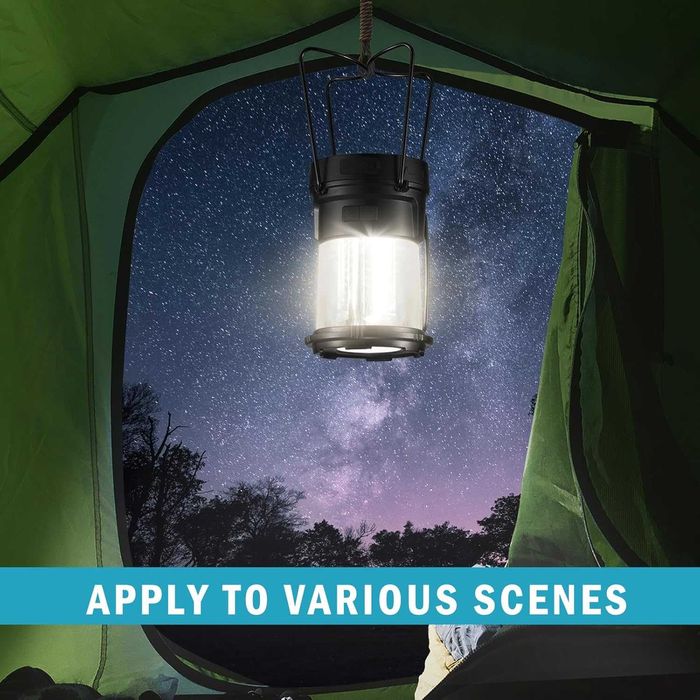 Соларна къмпинг лампа ELUTENG 2в1 с Power Bank 3000 mAh