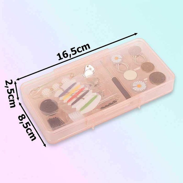 Шевен комплект 40 в 1 с калъф – конци, копчета и аксесоари