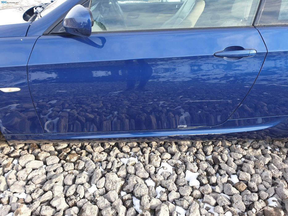 Usa Usi Portiera Portiere Stanga cu Imperfectiuni BMW Seria 3 E92 2006 - 2013 Culoare 381/5 Le Mans Blau Metallic [K9329]