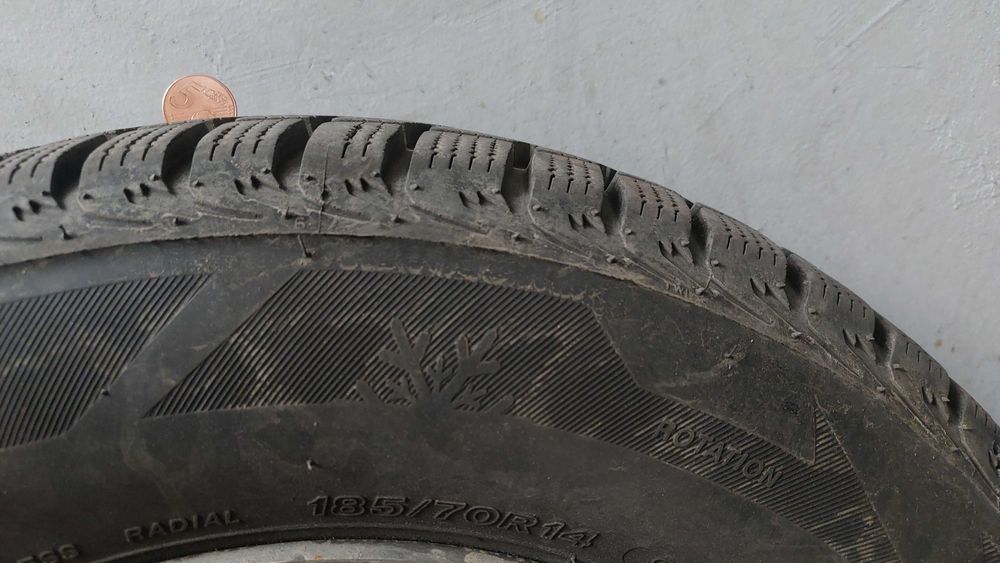 Зимни гуми - 185/70/14 с железни джанти - 51/2Jx14 ET39 за Opel