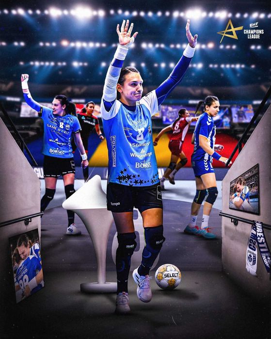 Minge handbal cu autograf original Cristina Neagu  CSM - De colecție