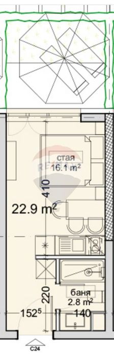 Продава се Едностаен апартамент в Варна, Владислав Варненчик - 26 кв.м за 1808 €/кв.м - Снимка #3