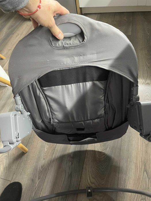 Дървен стол Hauck Beta+ в комлект с Шезлонг 2в1 Alpha Bouncer Premium