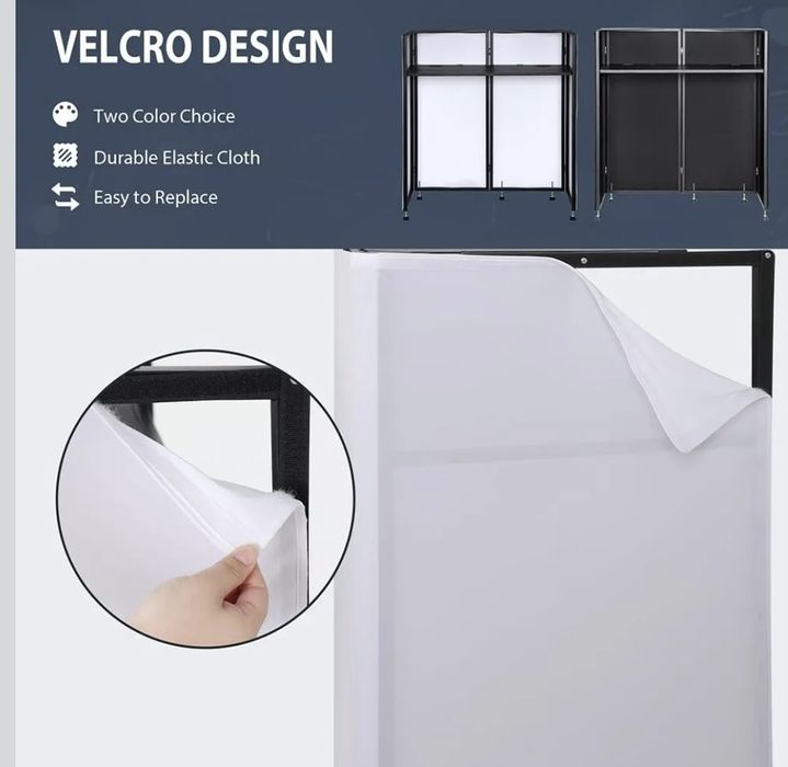 Cabina DJ portabila cu leduri