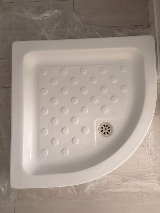 Cadita de dus semirotunda 80x80