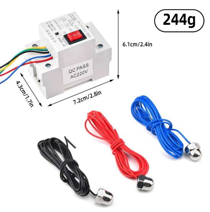 Controler regulator automatizare nivel apa lichide bazine 220V 3 sonde