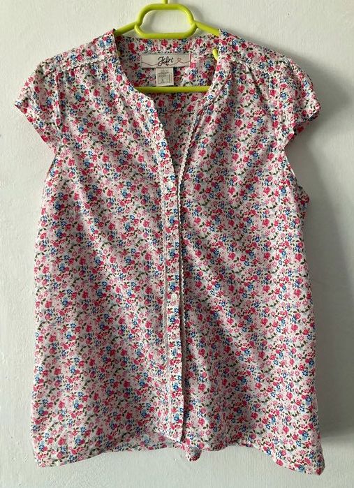 Bluza print floral Jsfn, fara maneci - marime M/38