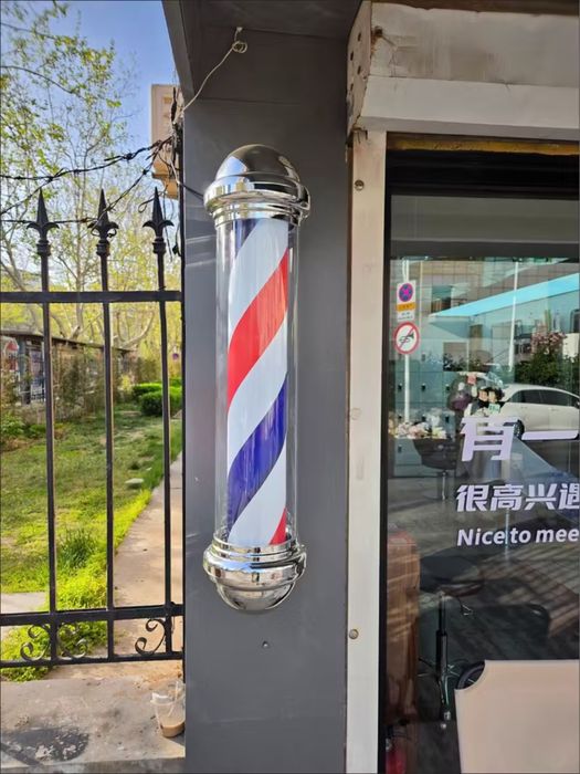 Вывеска Barber Pole для барбершопа (новая)