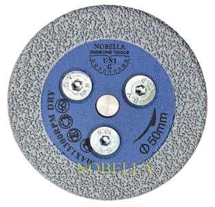 Мини диамантен диск Ø50 мм., с адаптер М14 за ъглошлайф за гранитогрес