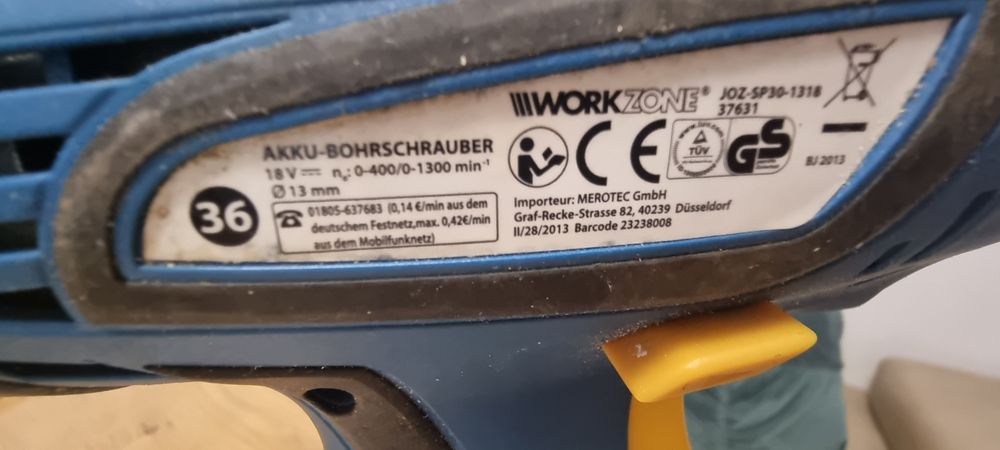 Винтоверт Workzone 18v