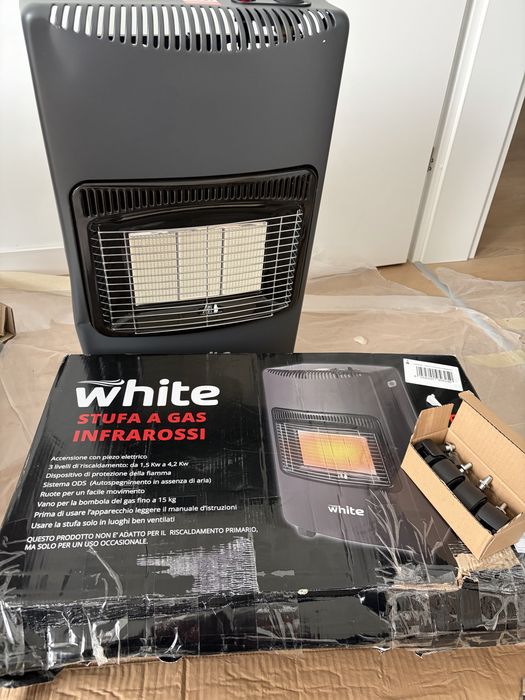 Sobă pe gaz cu infraroșu Brigros White 4.2kW