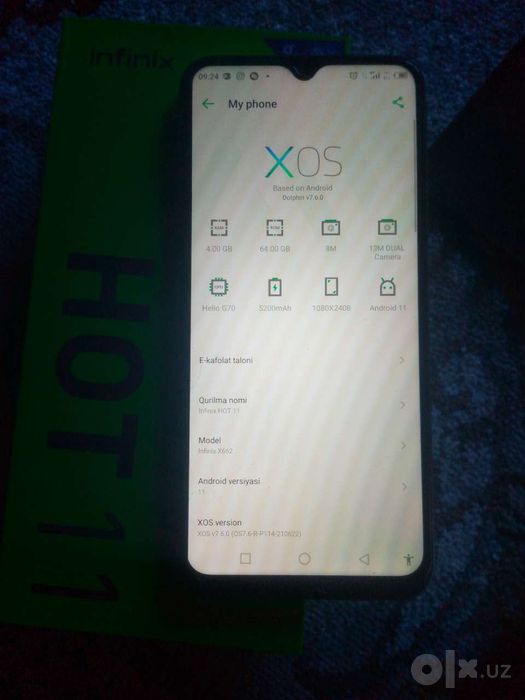 Infinix hot 11 holati yaxshi iwlawiga gap yuq