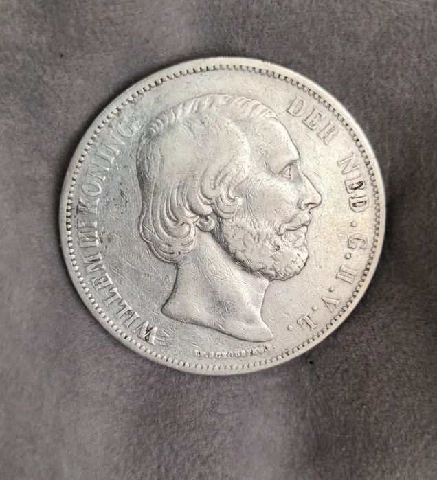 Moneda argint 2 1/2 Gulden 1874 Olanda