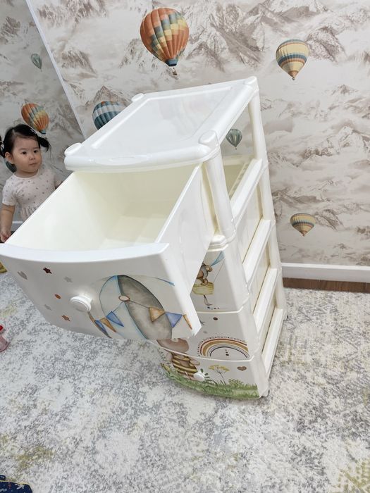 Детский комод 50x39.5x98 см, белый