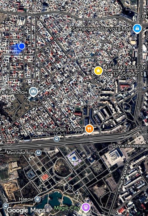 Срочна: Шайхонтохур т.  Комолон махалласи 5.8 с. 270.000 йер хисобида