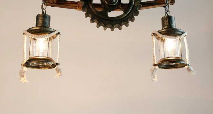 Намален! Винтидж полилей Ретро газена лампа