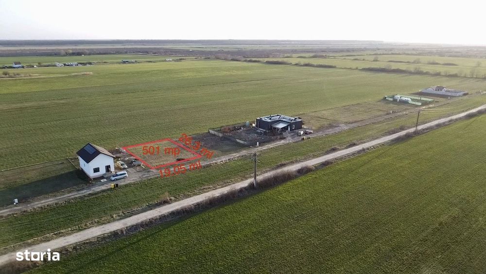 Teren de vânzare intravilan 501mp 19ml Bujac cu proiect (posibil rate)