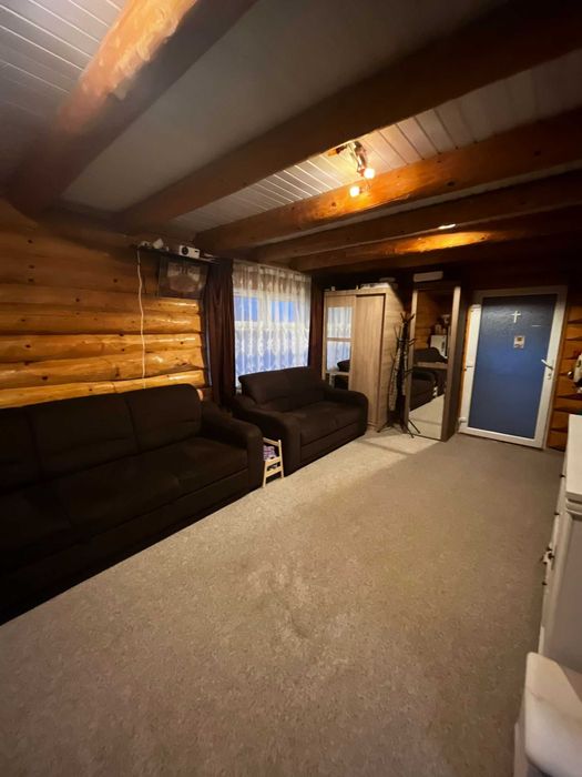 Casa lemn rotund si teren cu parau, Neamt, Iasi, Tarcau, Bucuresti(3ore)