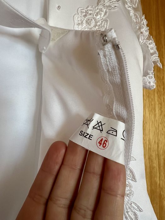 Rochie de mireasa cu trena detasabila XXL