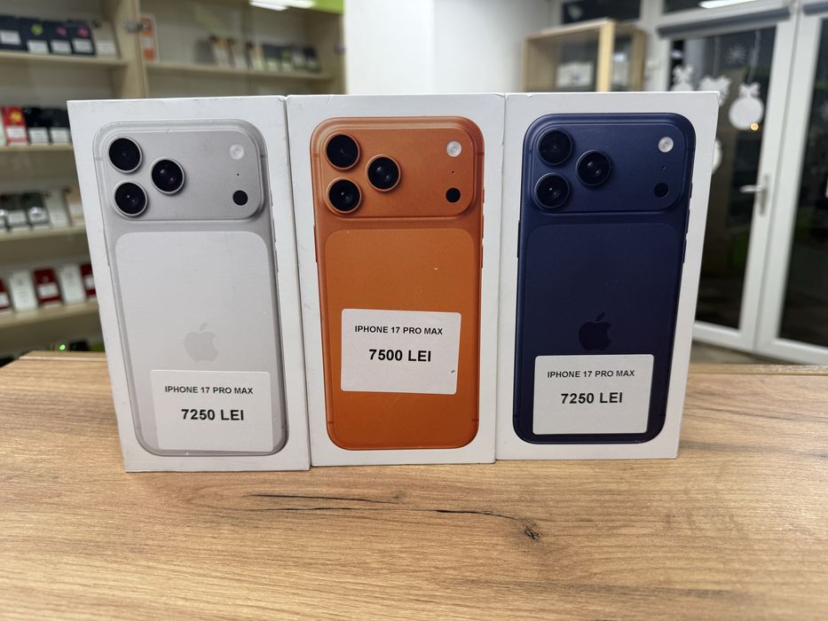 iPhone 17 Pro max, memorie internă 256 gb, sigilate