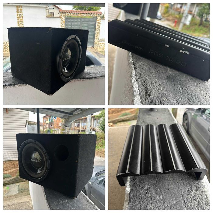 Бас каса 12-ка pioneer и стъпало pioneer prs-x320