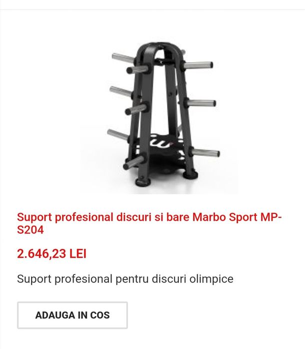 Suport greutati discuri 50 mm profesional