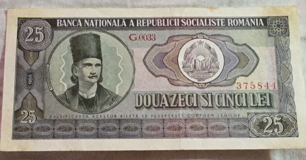 Bani vechi bancnote 1966 si 1952