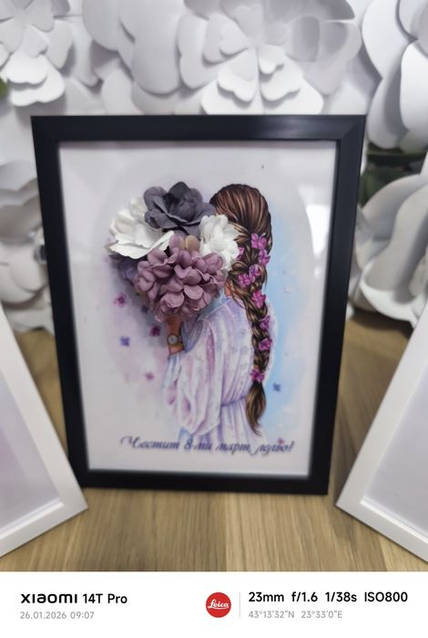 Рамки с цветя за 8-ми март