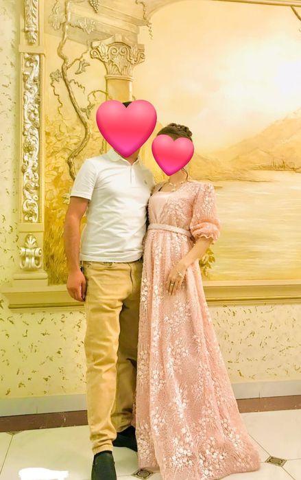 Вечернее платье, розовое