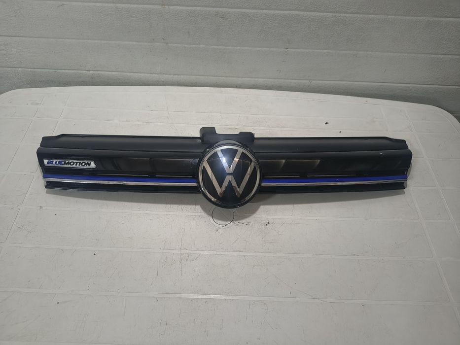 Grilă frontală originală VW Golf 7 Facelift BlueMotion – Completă, cu emblemă sticlă (ACC)