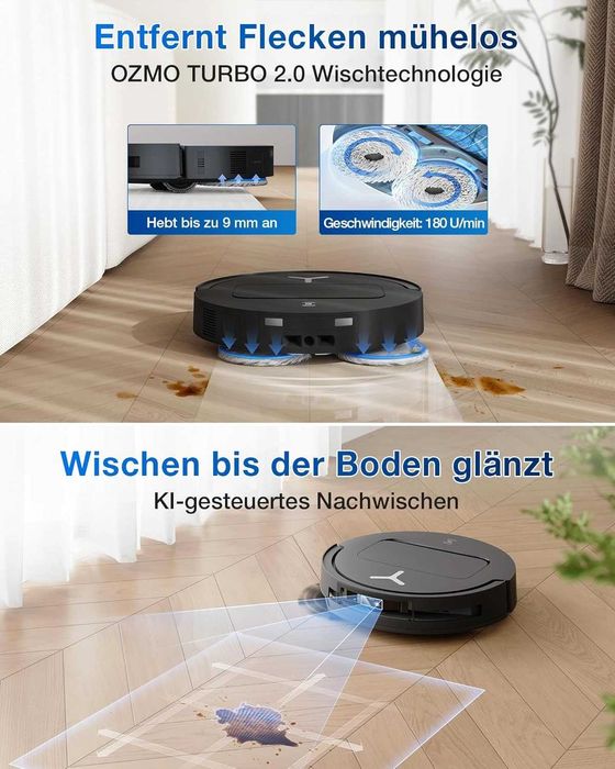 Прахосмукачка робот Ecovacs Deebot T50 Omni Gen2  21.000Pa всмукателна мощност