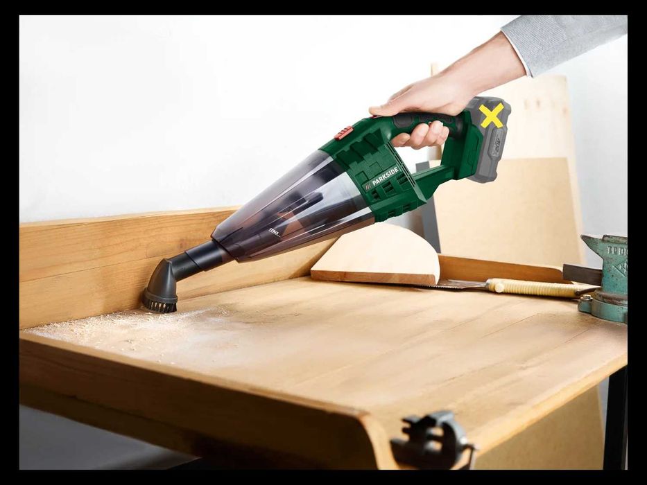 3Г. ГАРАНЦИЯ  Безжична, ръчна прахосмукачка Parkside PHSSA 20-Li D2