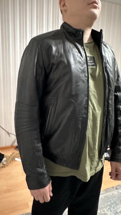 Оригинал boss кожаная куртка