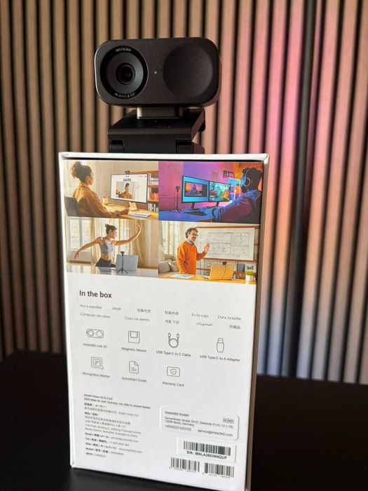 Cameră web Insta360 - Link 2C, 4K -  Webcam Live streaming