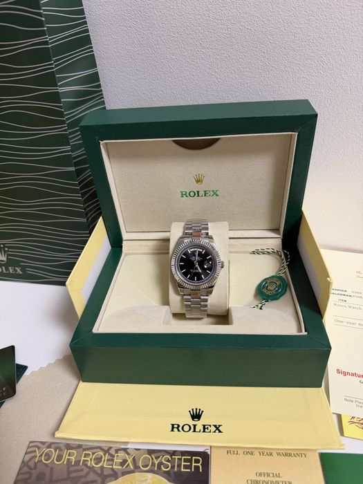 Ceas Rolex Day-Date/Silver/Black Dial