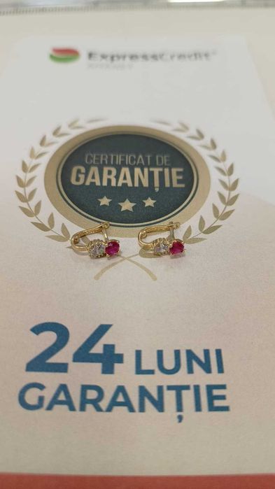 Cercei aur 14k 1.33gr [AG24 Harlau B.46592.1] - Garantie 2 ani!