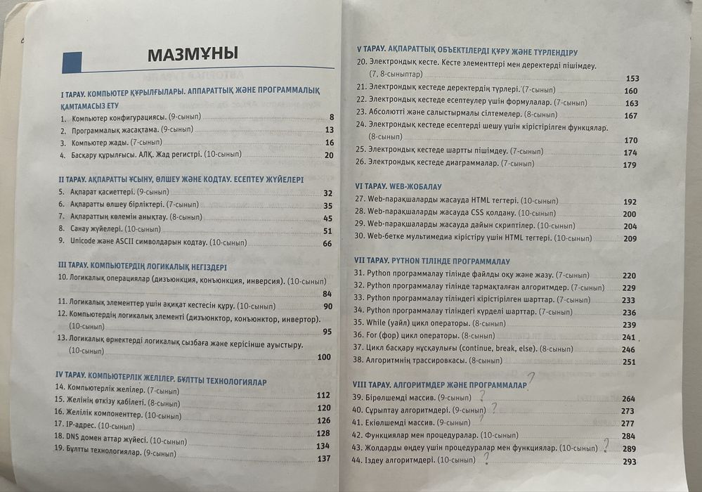 Информатика ҰБТ кітапшалары