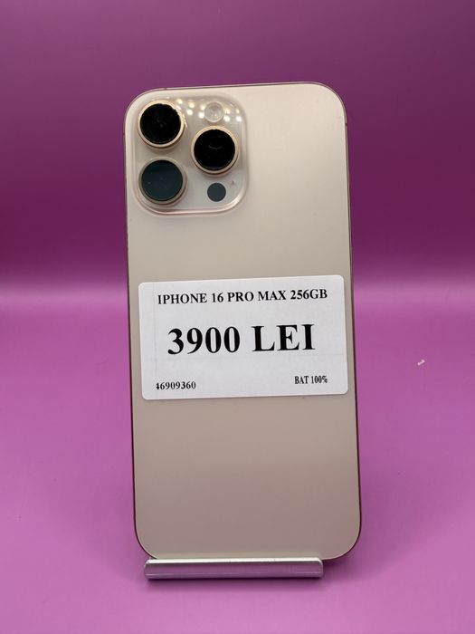 IPHONE 16 PRO MAX 256 GB bat 100 % •Matei Amanet Margeanului•