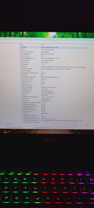 Laptop Gaming MSI GE73 Raider RGB 8RF