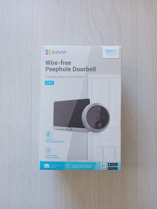 Безжичен звънец-шпионка EZVIZ CP4 1080P HD (Нова)