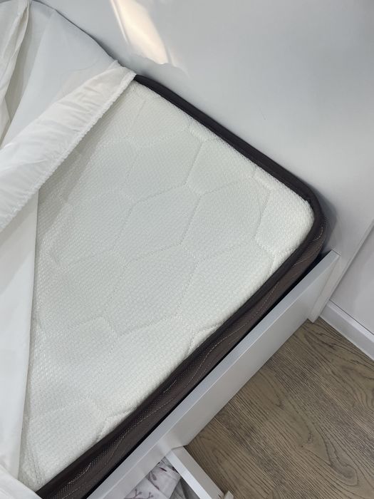 Кровать 200*80 белая с 2 хранениями