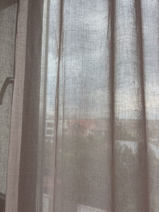 Perdea HM Home roz pudrat NOUA