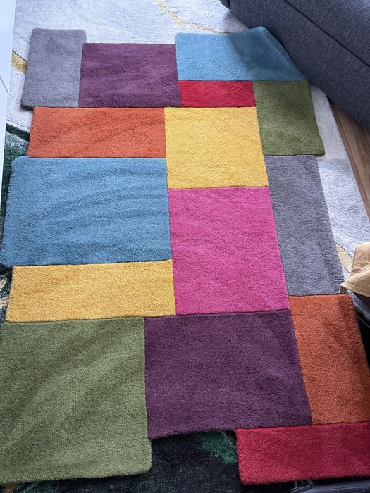 Covor Flair Rugs-Collage Multi 120x180 cm din lana, multicolor stare